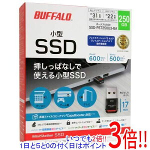 �y�����ۏؑΉ�!!�zBUFFALO �����^�|�[�^�u��SSD SSD-PST250U3-BA �u���b�N 250GB