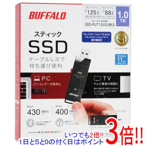 �y�����ۏؑΉ�!!�z�y�V�i�󂠂�(�������E��Ԃ�)�z BUFFALO �O�t��SSD SSD-PUT1.0U3-BKA �u���b�N