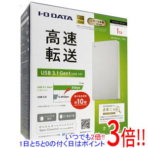 �y�����ۏؑΉ�!!�z�y�V�i�󂠂�(�������E��Ԃ�)�z I-O DATA PortableHD HDPH-UT1WR 1TB �z���C�g