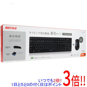 BUFFALO ����2.4GHz �É��݌v �t���L�[�{�[�h �}�E�X�Z�b�g ���{��z�� BSKBW340SBK �u���b�N