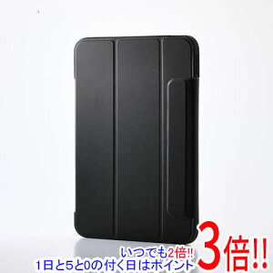 �y1����5.0�̂����A18���̓|�C���g3�{�I�zELECOM iPad(A16) �t���b�v�P�[�X ���^�y�� �J���[�G�b�W �w�ʃN���A TB-A25RWVFCBK �u���b�N