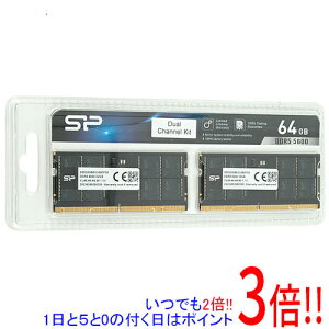 �y1����5.0�̂����A18���̓|�C���g3�{�I�zSilicon Power SP064GBSVU560F22 SODIMM DDR5 PC5-44800 32GB 2���g