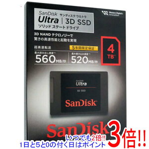 y15.0̂A18̓|Cg3{IzyVi󂠂(EԂ)z SANDISK Ultra 3D SSD 4TB SDSSDH3-4T00-J26