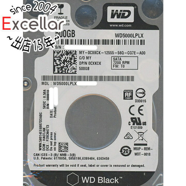 価格 Western Digital製HDD WD5000LPLX 500GB SATA600 内蔵ドライブ・ストレージ