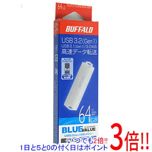 �y1����5.0�̂����A18���̓|�C���g3�{�I�zBUFFALO USB3.0�p USB�������[ RUF3-YUF64GA-WH 64GB �z���C�g
