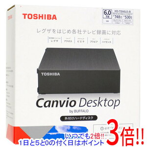 �y�����ۏؑΉ�!!�zTOSHIBA CANVIO DESKTOP HD-TDA6U3-B �u���b�N 6TB