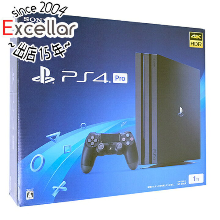 中古】SONY プレイステーション4 Pro 1TB ジェット・ブラック CUH  