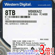 【中古】Western Digital HDD WD80EAZZ 8TB SATA600 5640 2000〜3000時間以内