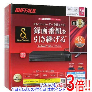 �y�����ۏؑΉ�!!�zBUFFALO���O�tHD HD-SQS8U3-A �u���b�N 8TB