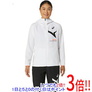 【1日と5.0のつく日、18日はポイント3倍!】asics アシックス Lサイズ ウイメンズA-I-Mドライクロスフーディージャケット 2032C973 ブリリアントホワイト