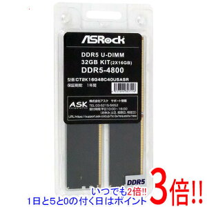 �y1����5.0�̂����A18���̓|�C���g3�{�I�zASRock CT2K16G48C40U5ASR DDR5 PC5-38400 16GB 2���g