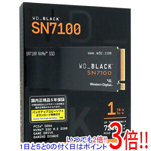 �y�V�i�󂠂�(�������E��Ԃ�)�z Western Digital SSD WD_Black SN7100 NVMe SSD WDS100T4X0E 1TB