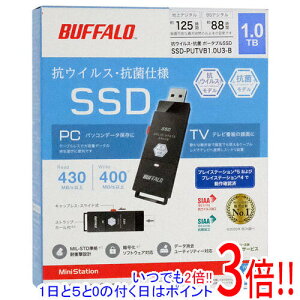 �y�����ۏؑΉ�!!�zBUFFALO �O�t��SSD SSD-PUTVB1.0U3-B �u���b�N