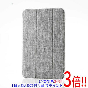 【1日と5.0のつく日、18日はポイント3倍!】ELECOM iPad (第10世代) フラップケース 背面クリア ファブリック 2アングル スリープ対応 TB-A24RWVCGY グレー