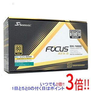 �y1����5.0�̂����A18���̓|�C���g3�{�I�zSeasonic PC�d�� FOCUS GX-1000 White ATX 3 (2024) SRP-FGX102-A5A32SF-WH �z���C�g