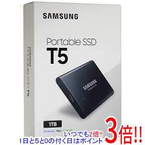 �y�����ۏؑΉ�!!�zSAMSUNG �O�t��SSD T5 MU-PA1T0B/IT 1TB �f�B�[�v�u���b�N