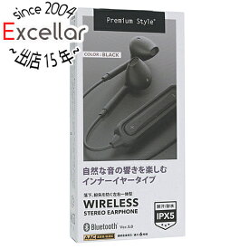 【いつでも2倍！5．0のつく日は3倍！1日も18日も3倍！】PGA ワイヤレスステレオイヤホン Premium Style PG-BTE12IE1BK ブラック