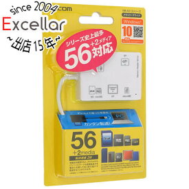 【いつでも2倍！5．0のつく日は3倍！1日も18日も3倍！】ELECOM 56＋2メディア対応メモリリーダライタ MR-A012WH ホワイト