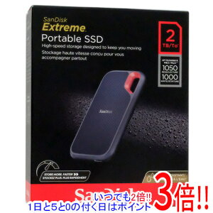 SANDISK �|�[�^�u��SSD �G�N�X�g���[�� V2 SDSSDE61-2T00-G25 2TB