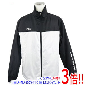 【1日と5.0のつく日、18日はポイント3倍!】FILA フィラ LL サイズ ウインドブレーカー 443-323-X BWT ブラック×ホワイト