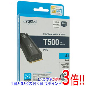 �y1����5.0�̂����A18���̓|�C���g3�{�I�zcrucial �����^ M.2 SSD T500 CT4000T500SSD5JP 4TB