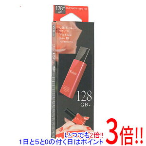 BUFFALO �m�b�N�X���C�hUSB�������[ RUF3-KSW128G-RD 128GB ���b�h