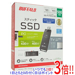 yۏؑΉ!!zBUFFALO OtSSD SSD-PUT500U3-BKC 500GB ubN