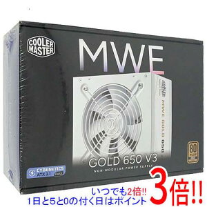�y1����5.0�̂����A18���̓|�C���g3�{�I�zCooler Master MWE Gold 650 V3 ATX 3.1 White Edition Non-Modular MPE-6502-ACAAG-3GJP �z���C�g 650W