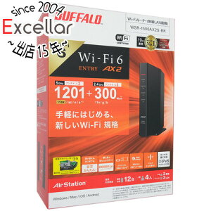 yۏؑΉ!!zBUFFALO LAN[^ AirStation WSR-1500AX2S-BK ubN