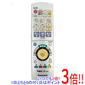 【1日と5.0のつく日、18日はポイント3倍！】【中古】Panasonic DVDビデオレコーダー用 リモコン EUR7658YC0