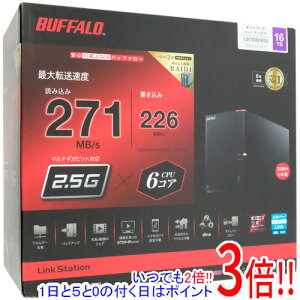 �y�����ۏؑΉ�!!�z�y�V�i�󂠂�(�������E��Ԃ�)�z BUFFALO LinkStation LS720D1602 16TB