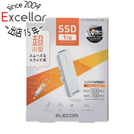 【いつでも2倍！5．0のつく日は3倍！1日も18日も3倍！】ELECOM 外付けポータブルSSD ESD-EMB1000GWH ホワイト 1TB