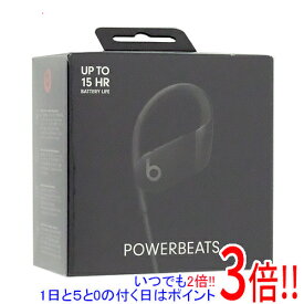 【1日と5.0のつく日、18日はポイント3倍！】【中古】beats by dr.dre ワイヤレスイヤホン Powerbeats MWNV2PA/A ブラック 未使用