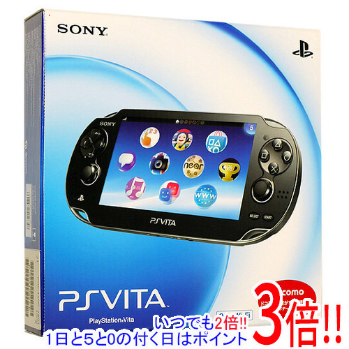 4年保証 あす楽対応 中古 SONY PSVita 3G PCH-1100 元箱あり 日本未発売 Wi-Fiモデル ブラック AB01