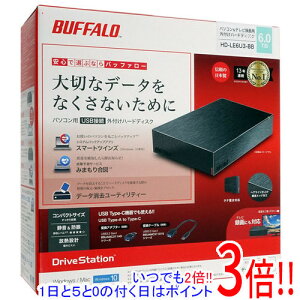 �y�����ۏؑΉ�!!�z�y�V�i�󂠂�(�������E��Ԃ�)�z BUFFALO �O�tHDD HD-LE6U3-BB 6TB �u���b�N