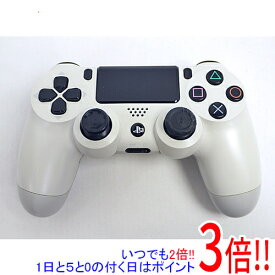 【いつでも2倍！5．0のつく日は3倍！1日も18日も3倍！】【中古】SONY ワイヤレスコントローラー DUALSHOCK4 グレイシャー・ホワイト CUH-ZCT2J13 本体のみ 本体いたみ