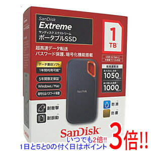 �y�V�i�󂠂�(�������E��Ԃ�)�z SANDISK �|�[�^�u��SSD �G�N�X�g���[�� V2 SDSSDE61-1T00-J25 1TB