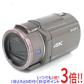 【いつでも2倍！5．0のつく日は3倍！1日も18日も3倍！】【中古】SONY製 デジタル4Kビデオカメラレコーダー FDR-AX45/TI ブロンズブラウン 本体いたみ