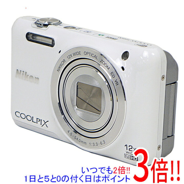 楽天市場】【中古】Nikon製 デジカメ COOLPIX S6600 ホワイト/1602万 