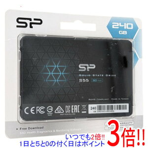 Silicon Power 2.5�C���` ����SSD SATA�ڑ� Slim S55 SPJ240GBSS3S55B 240GB