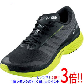 【1日と5.0のつく日、18日はポイント3倍！】YONEX(ヨネックス) 25.0cm ランニングシューズ セーフラン100Xメン SHR100XM ブラック/アシッドイエロー