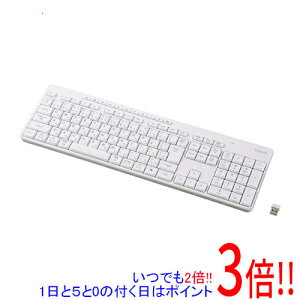 �y1����5.0�̂����A18���̓|�C���g3�{�I�zELECOM 2.4GHz�É��t���L�[�{�[�h TK-QT11FDMWH �z���C�g