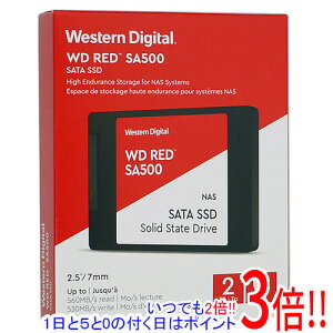 �y�V�i�󂠂�(�������E��Ԃ�)�z Western Digital SSD WD Red SA500 NAS SATA WDS200T1R0A 2TB