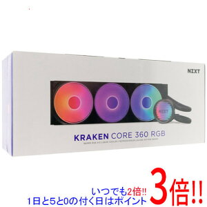 y15.0̂A18̓|Cg3{IzNZXT ȈՐCPUN[[ Kraken Core 360 RGB RL-KR36C-B1 ubN