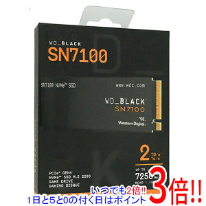 �y1����5.0�̂����A18���̓|�C���g3�{�I�zWestern Digital�� SSD WD_Black SN7100 NVMe SSD WDS200T4X0E 2TB