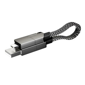 6in1 USBケーブル iPhone17 マルチケーブル 超便利 データ伝送 高速充電 480Mbps 高速データ通信 USB Type-C USB-A Micro-USB iPhone端子用 リモートワークはこの1本で! ハイスペック PD 65W対応 長さ15.8cm スッ