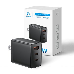 yyʁE^EPSEF؁z PD 65W}[d ACA_v^[ USB[d PDΉ ܂肽ݎvO 3|[g 3䓯[d [d x GaN[d USB-C|[g USB-A|[g X}zEm[gPCΉ