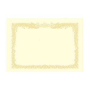 ササガワ【AC】OA賞状用紙 クリーム A3縦書 A-4974268252739★【10-1187】