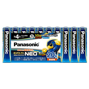 パナソニック【Panasonic】乾電池エボルタネオ単4形20本パック LR03NJ-20SW★【LR03NJ20SW】
