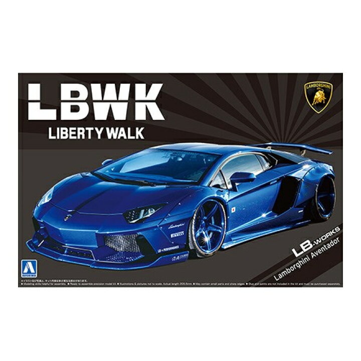楽天市場】アオシマ【プラモデル】1／24 LBワークス ランボルギーニ 